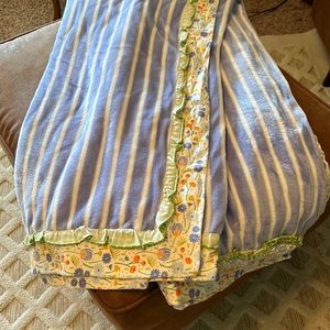 Matilda Jane Truth or Dare blue striped blanket